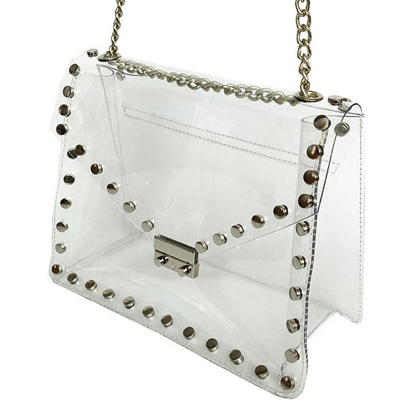 Sierra Silver Studded Game Day Bag