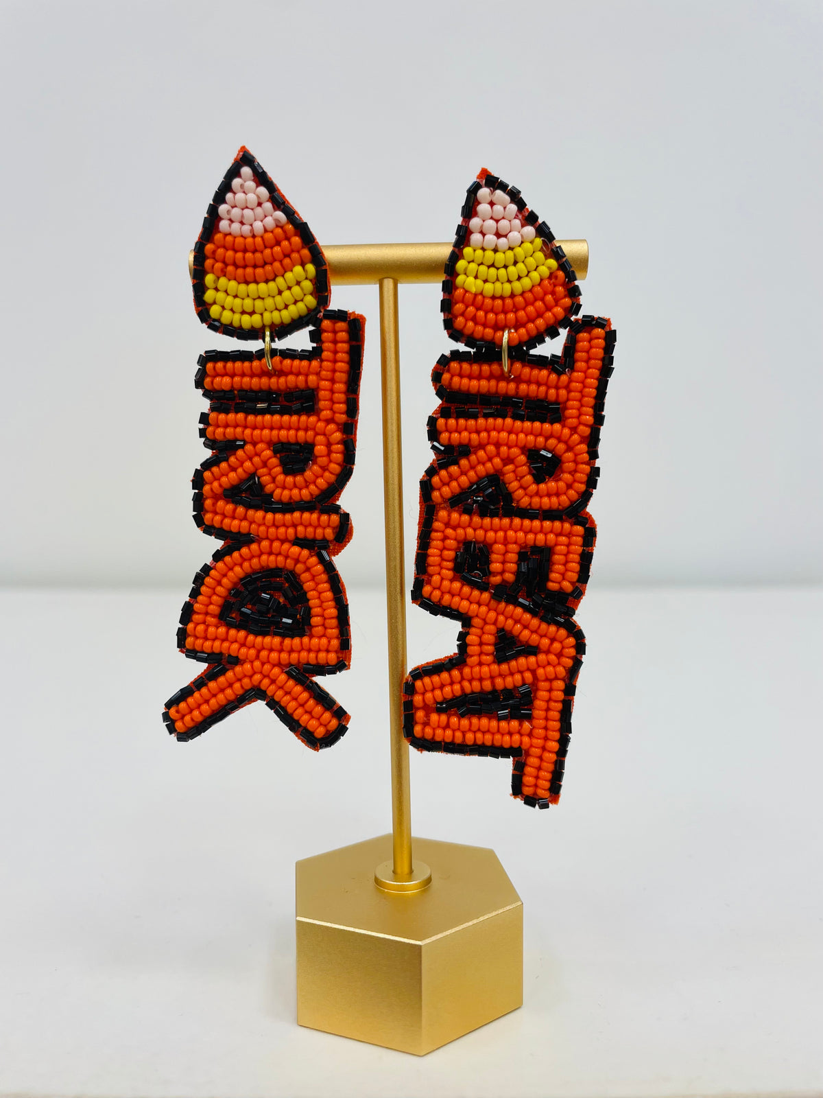 Trick or Treat Beaded Earrings